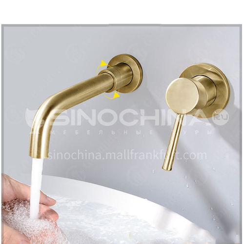 Bathroom wash basin gold built-in faucet  AM1002G